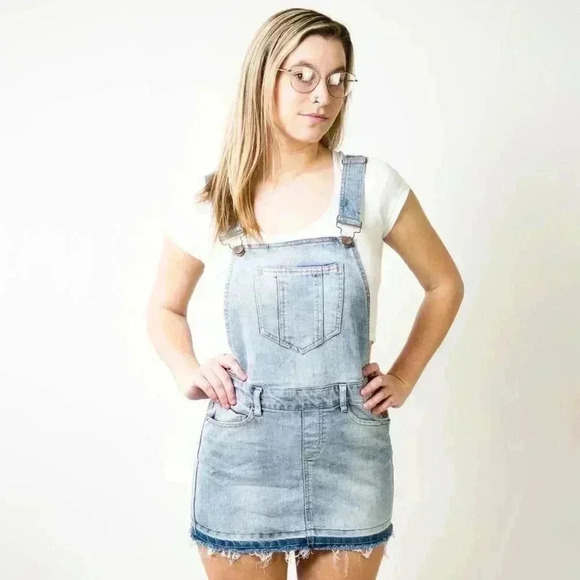 Vintage Y2k dollhouse jean mini skirtall overalls - Picture 6 of 7